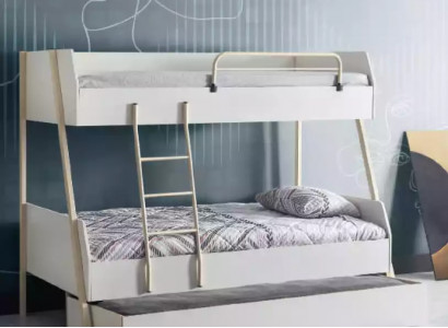 Youth bed white children's bed design modern bed children's room furniture